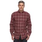 Big & Tall Croft & Barrow&reg; True Comfort Classic-fit Flannel Button-down Shirt, Men's, Size: 4xb, Red