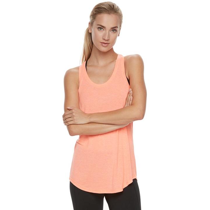Women's Tek Gear&reg; Jersey Racerback Tank, Size: Medium, Brt Orange