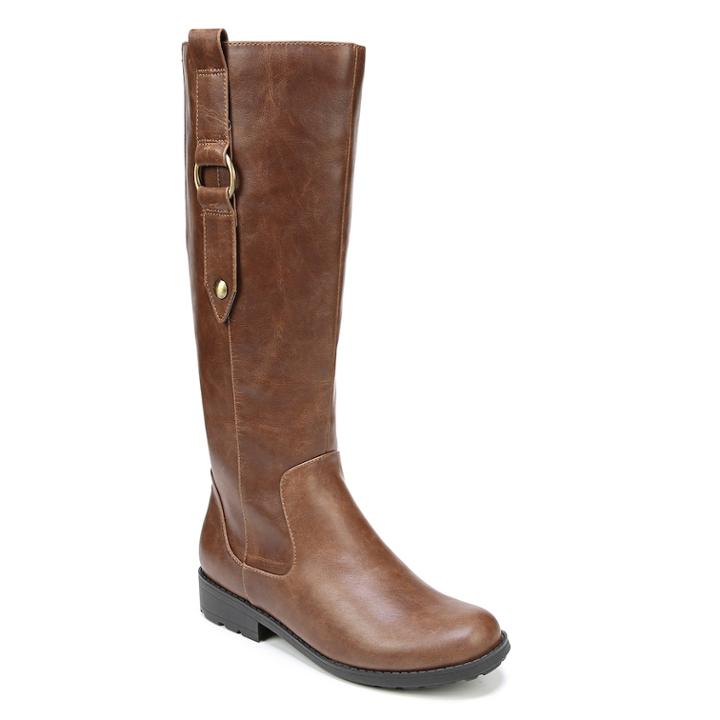Lifestride Unity Women's Riding Boots, Size: 8 Wc, Beig/green (beig/khaki)