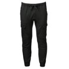 Men's Dusted Stretch Twill Cargo Jogger Pants, Size: Large, Black