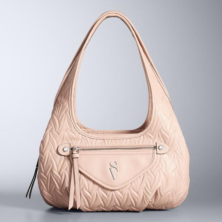 Simply Vera Vera Wang Sidekick Satchel, Women's, Med Pink