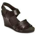 A2 By Aerosoles Plush Day Women's Wedge Sandals, Size: Medium (9), Black