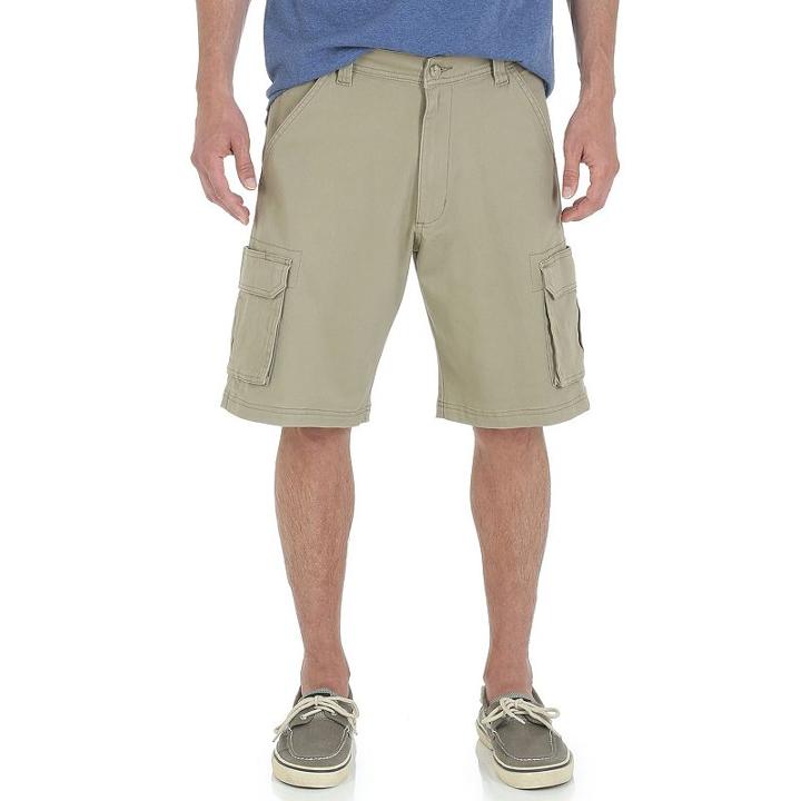 Men's Wrangler Cargo Shorts, Size: 34 - Regular, Lt Brown