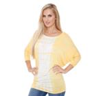 Women's White Mark Dolman Tunic, Size: Medium, Yellow