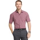 Big & Tall Van Heusen Air Wovens Classic-fit Poplin Performance Button-down Shirt, Men's, Size: L Tall, Dark Red