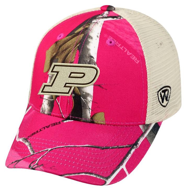 Adult Top Of The World Purdue Boilermakers Doe Camo Adjustable Cap, Med Pink