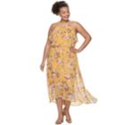 Juniors' Plus Size Lily Rose Ruffled Floral Halter Maxi Dress, Teens, Size: 3xl, Yellow