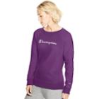 Women's Champion Heritage French Terry Long Sleeve Top, Size: Small, Brt Blue