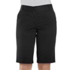 Women's Izod Bar Harbor Berumda Shorts, Size: 16, Black