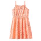 Disney's Moana Toddler Girl Keyhole Tie Foil Dress By Jumping Beans&reg;, Size: 2t, Brt Orange