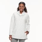 Plus Size Tek Gear&reg; Fleece Funnel Neck Pullover Top, Women's, Size: 1xl, White