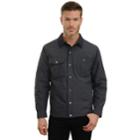 Men's Mountain And Isles Melange Puffer Shirt Jacket, Size: Large, Blue (navy)