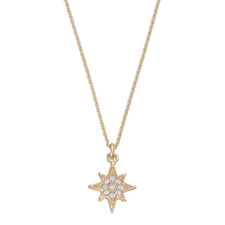 Starburst Pendant Necklace, Women's, Gold
