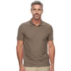 Men's Croft & Barrow&reg; Tailored-fit Polo, Size: Xxl, Med Brown