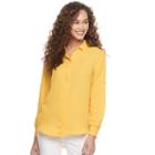 Women's Apt. 9&reg; Georgette Blouse, Size: Large, Gold