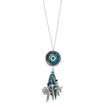 Believe In Sea Life Tassel Pendant Necklace, Women's, Multicolor