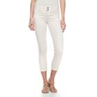 Women's Apt. 9&reg; Tummy Control Cuffed Capri Jeans, Size: 14, Light Pink