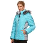 Women's Zeroxposur Colleen Hooded Puffer Jacket, Size: Xl, Light Blue
