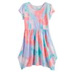 Girls 7-16 So&reg; Princess Seam Sharkbite Hem Dress, Size: Xl/14, Light Blue