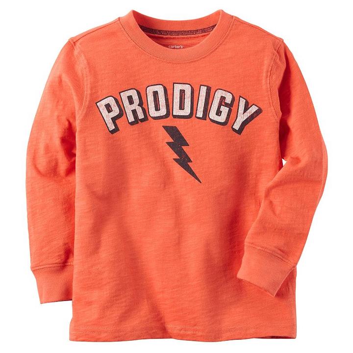 Boys 4-7 Carter's Prodigy Bolt Graphic Tee, Size: 5, Orange
