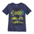 Boys 4-10 Jumping Beans&reg; Race Cars First To Finish Graphic Tee, Size: 10, Blue (navy)
