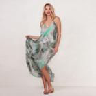 Women's Lc Lauren Conrad Beach Shop Maxi Dress, Size: Xl, Green