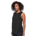 Women's Apt. 9&reg; Embellished Tank, Size: Large, Black