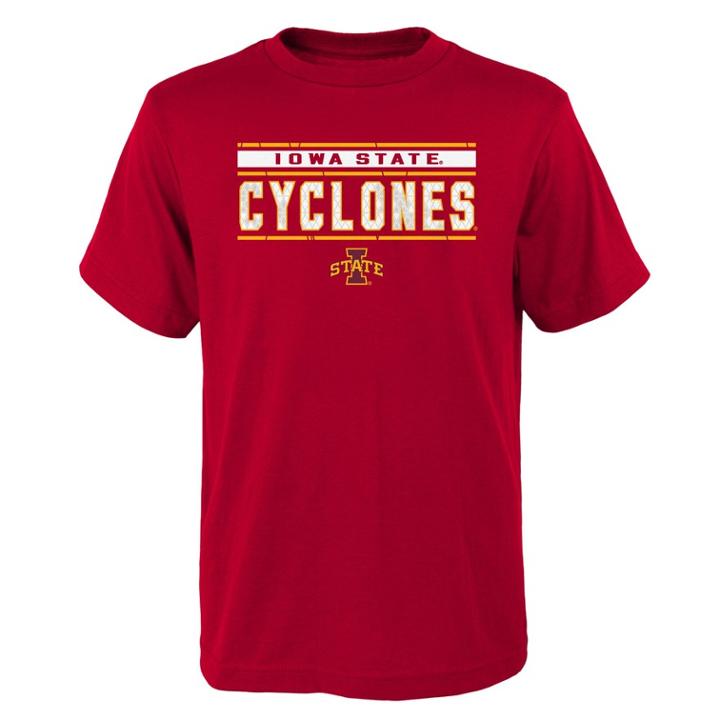 Boys' 4-18 Iowa State Cyclones Regeneration Tee, Size: 6-7, Dark Red