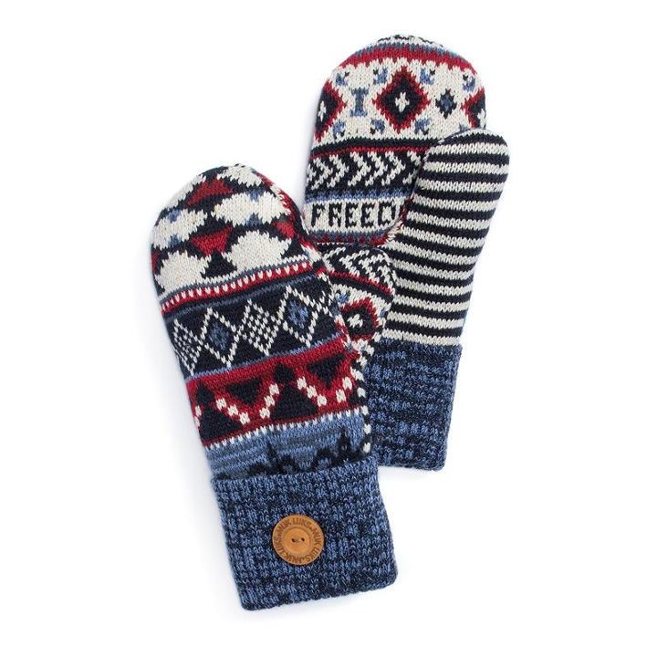 Women's Muk Luks Freedom Americana Pot Holder Mittens, Size: Fits Most, Multi