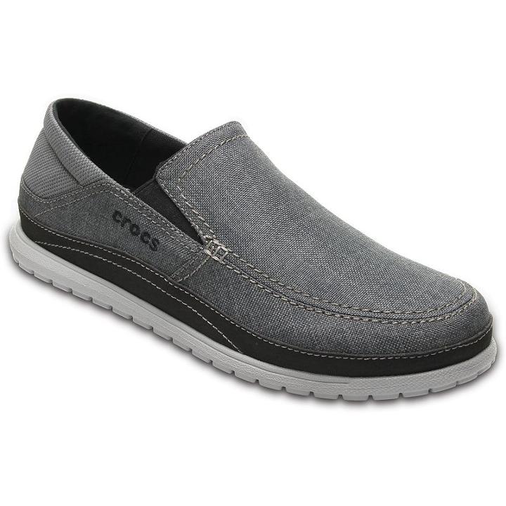 Crocs Santa Cruz Playa Men's Slip-on Shoes, Size: 10, Med Grey