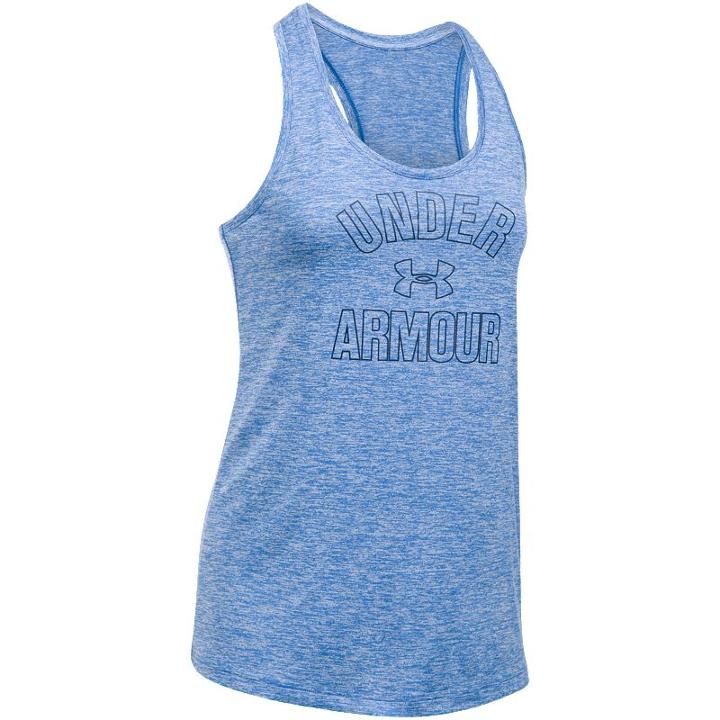 Women's Under Armour Tech Twist Graphic Tank, Size: Large, Brt Blue