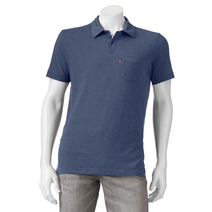 Men's Levi's&reg; Sassa Solid Polo, Size: Small, Med Blue