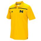 Adidas, Men's Michigan Wolverines Sideline Coaches Polo, Size: Small, Gold