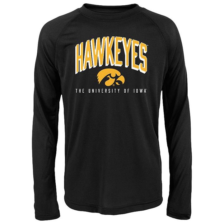 Boys 8-20 Iowa Hawkeyes Arch Tee, Boy's, Size: L(14/16), Black