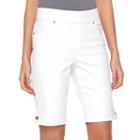 Women's Gloria Vanderbilt Avery Pull-on Bermuda Shorts, Size: 4, Lt Orange