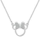 Disney's Minnie Mouse Sterling Silver Necklace, Women's, Size: 18