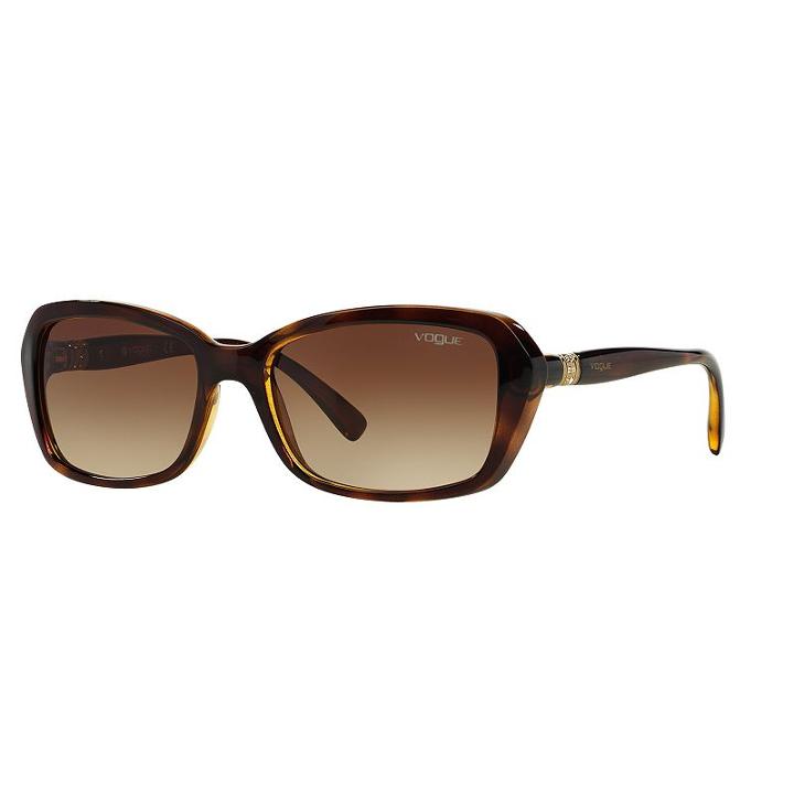 Vogue Vo2964s 55mm Rectangle Gradient Sunglasses, Women's, White Oth