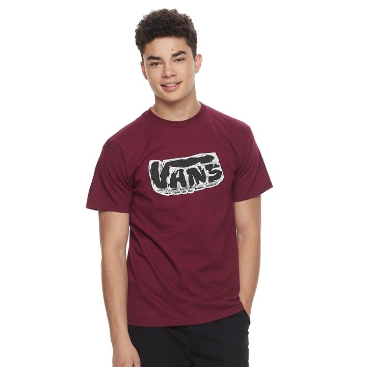 Men's Vans Ground Clouds Tee, Size: Medium, Drk Purple