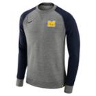 Men's Nike Michigan Wolverines Crew Sweatshirt, Size: Large, Grey