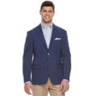 Men's Chaps Classic-fit Knit Stretch Sport Coat, Size: 42 Long, Blue (navy)