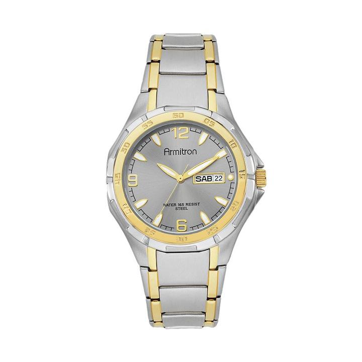 Armitron Men's Two Tone Watch - 20/4309gytt, Size: Medium, Multicolor