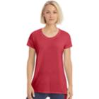 Women's Champion Gym Issue Short Sleeve Tee, Size: Small, Med Red