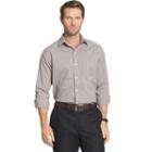 Big & Tall Van Heusen Traveler Classic-fit Plaid Non-iron Stretch Button-down Shirt, Men's, Size: L Tall, Med Beige