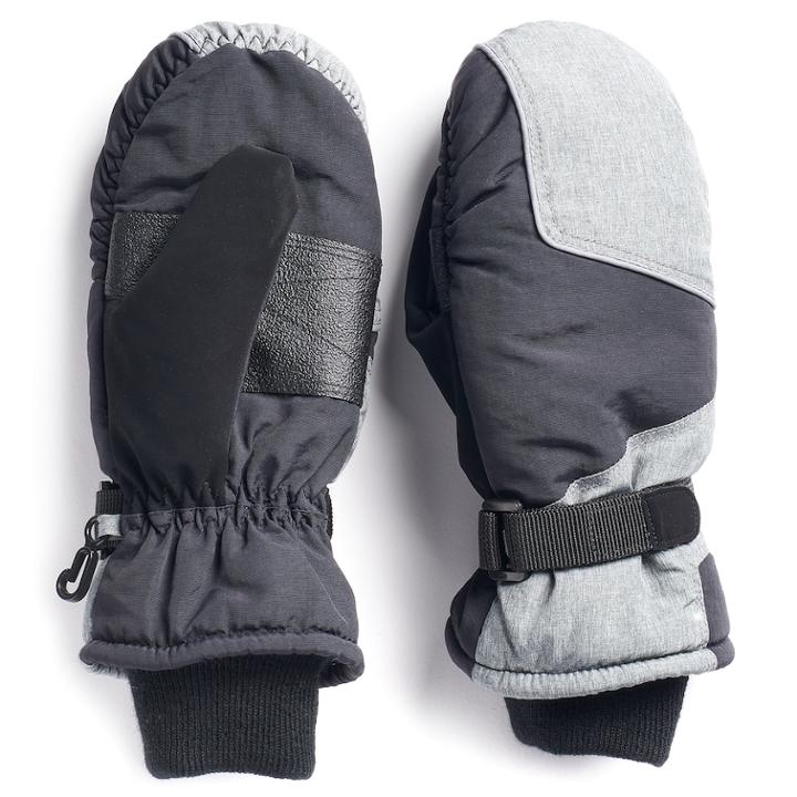 Boys 4-20 Tek Gear Ski Mittens, Size: 8-20, Med Grey