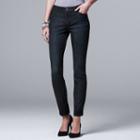 Women's Simply Vera Vera Wang Straight-leg Jeans, Size: 12, Dark Blue