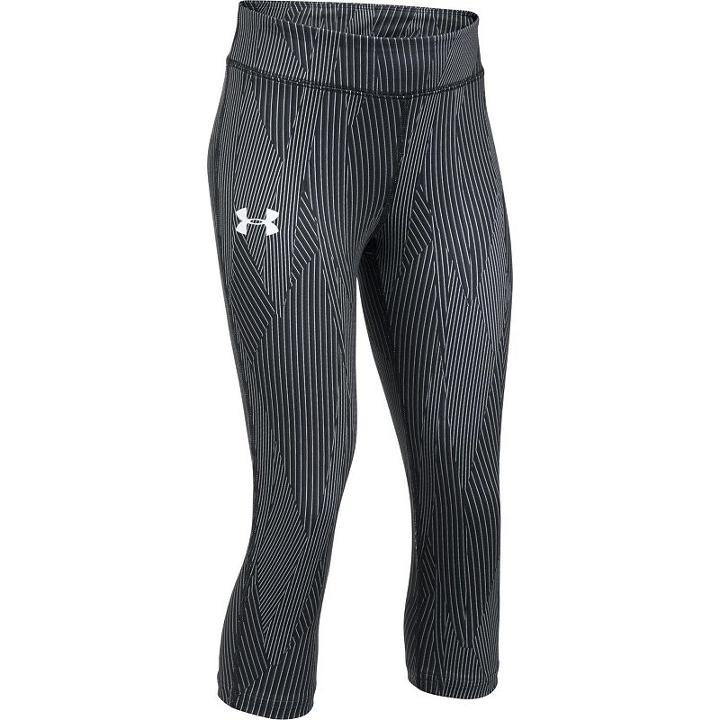 Girls 7-16 Under Armour Heatgear Printed Capri Leggings, Size: Medium, Oxford