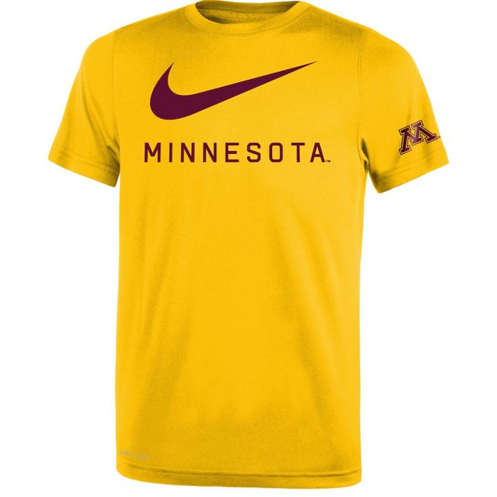 Boys 8-20 Nike Minnesota Golden Gophers Legend Dna Tee, Size: Xl 18-20, Gold