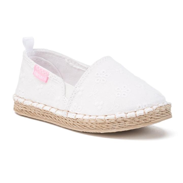 Carter's Astrid 2 Toddler Girls' Espadrille Flats, Girl's, Size: 7 T, White