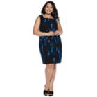 Plus Size Suite 7 Printed Fit & Flare Dress, Women's, Size: 20 W, Blue
