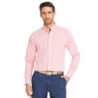 Men's Izod Classic-fit Essential Gingham Woven Button-down Shirt, Size: Xxl, Light Pink